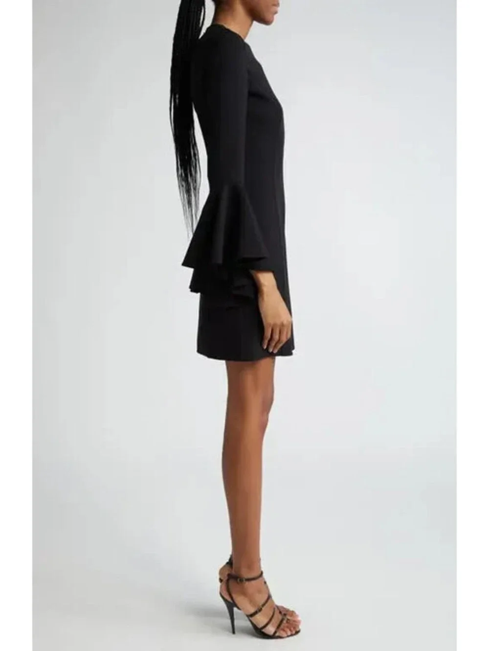 NEW, MICHAEL Kors Collection Flare Cuff Stretch Wool Sheath Dress Sz 14 #DD75